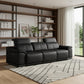 107" Top Grain Leather Power Reclining Sofa with USB Charging | Modern 3-Seat Recliner
