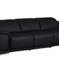 107" Top Grain Leather Power Reclining Sofa with USB Charging | Modern 3-Seat Recliner