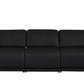 107" Top Grain Leather Power Reclining Sofa with USB Charging | Modern 3-Seat Recliner