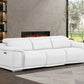 107" Top Grain Leather Power Reclining Sofa with USB Charging | Modern 3-Seat Recliner