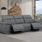 107" Top Grain Leather Power Reclining Sofa with USB Charging | Modern 3-Seat Recliner