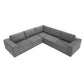 Modern Modular Low Profile Corner Sofa Sectional 116'