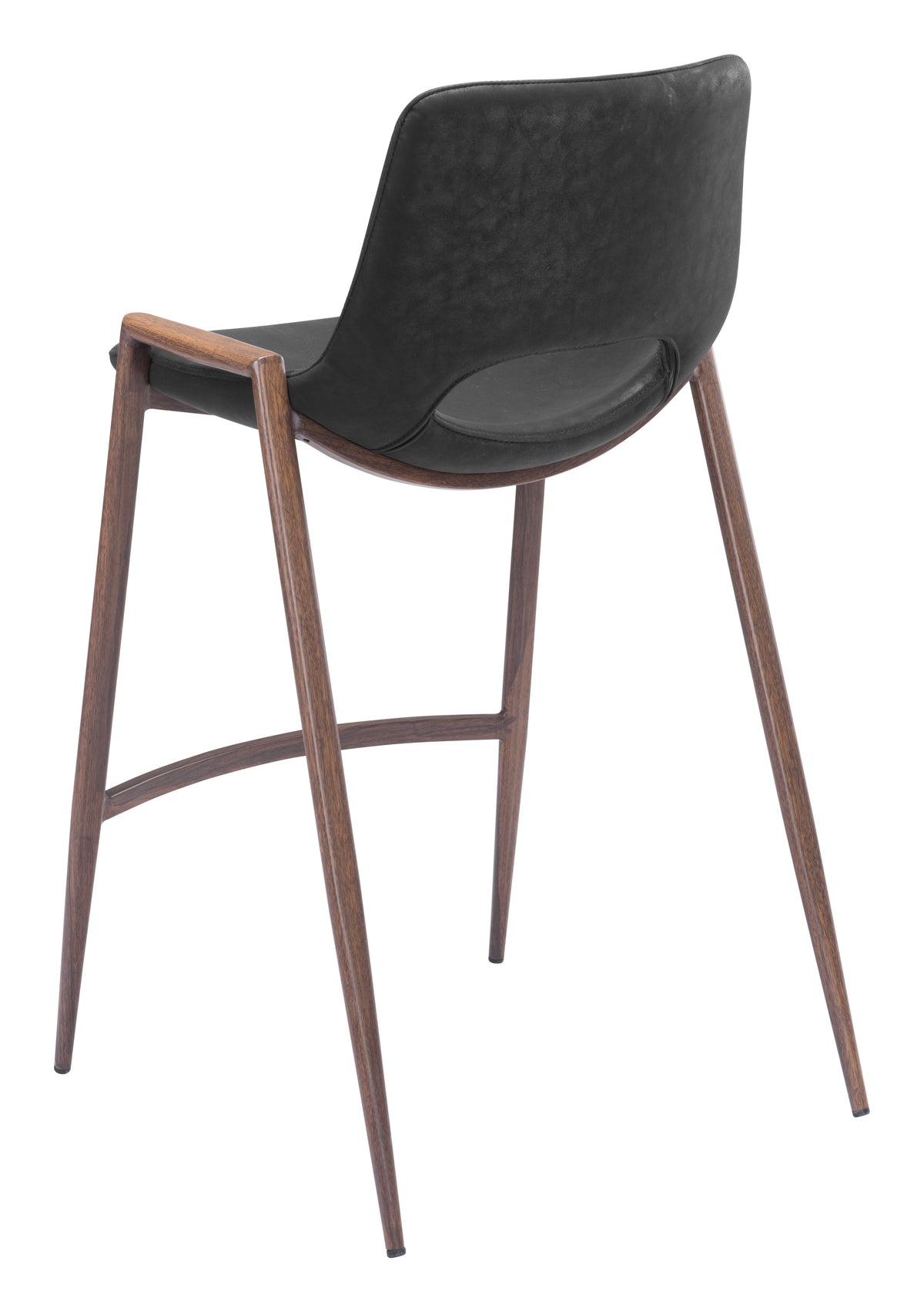 Desi Counter Stool (Set of 2) in Black & Walnut