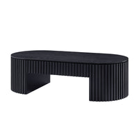 Beatrix Black Oval Coffee Table – 51.18