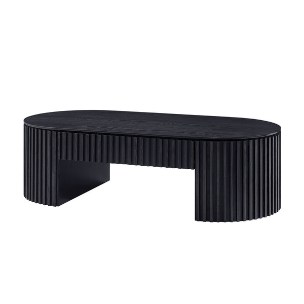 Beatrix Black Oval Coffee Table – 51.18