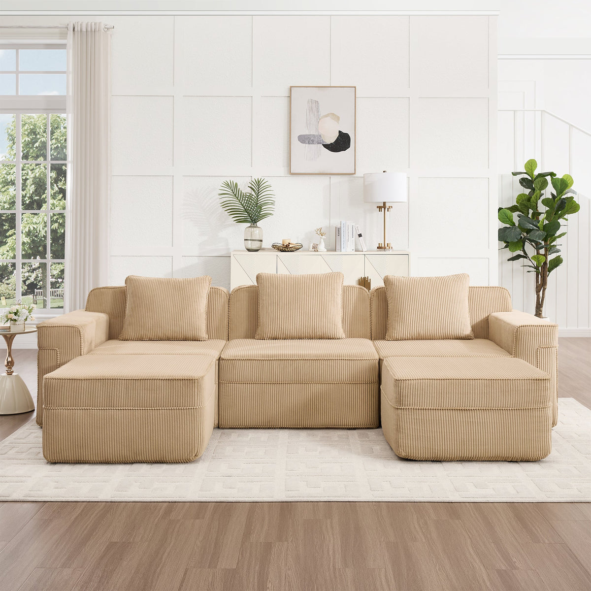 Dorin Corduroy Modular Sectional