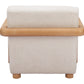 Subliem Cotton White Accent Chair