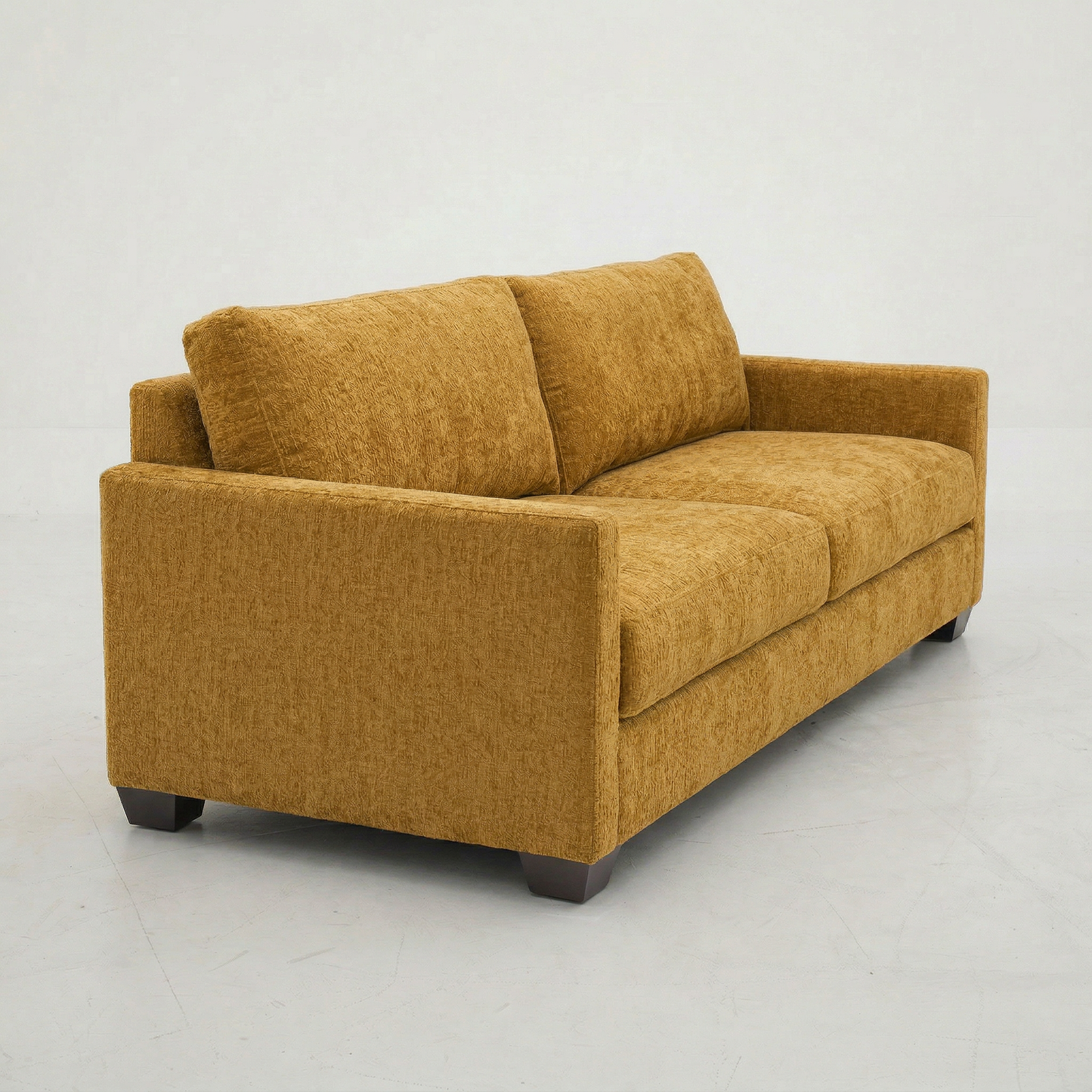 Damon American-Made Sofa – 92" Custom-Fabric Sofa - Hepburn Chai Tea Yellow Fabric (8)