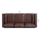 MCM Faux Leather Sofa 77'