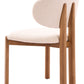 Rosetta Beige & Walnut Dining Chair (Set of 2)