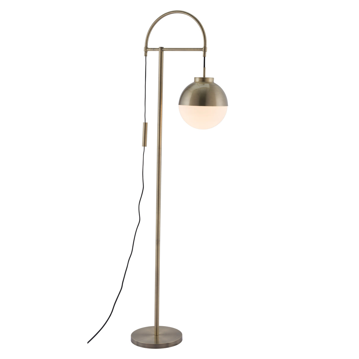 Waterloo White & Bronze Floor Lamp
