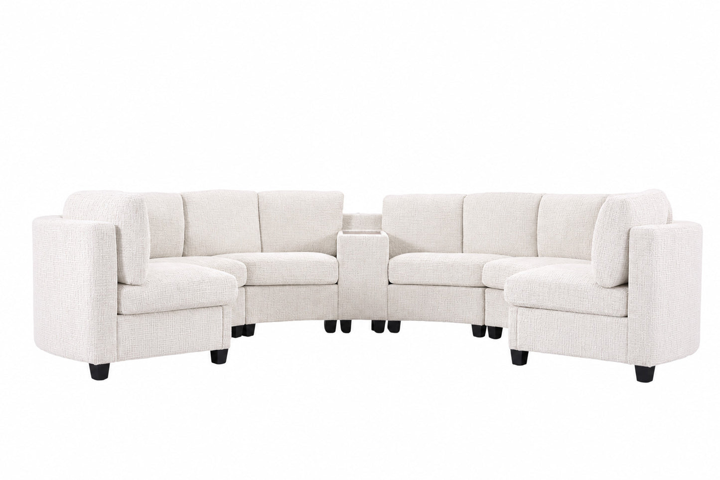 Harlow Curved Modular Sectional - Beige (18)