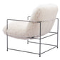 Pelut White Accent Chair