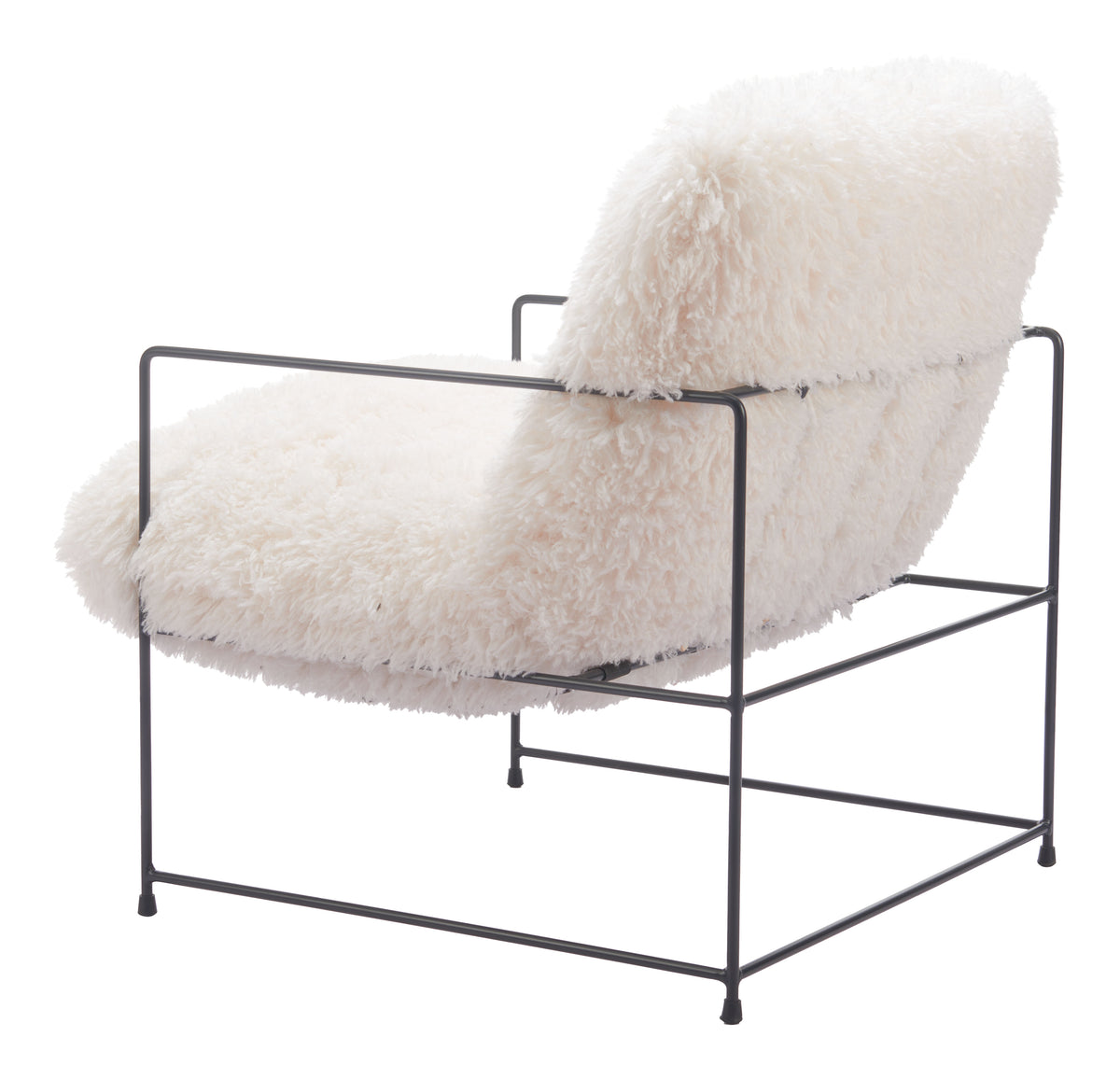 Pelut White Accent Chair