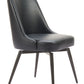 Keppel Swivel Dining Chair (Set of 2) in Black