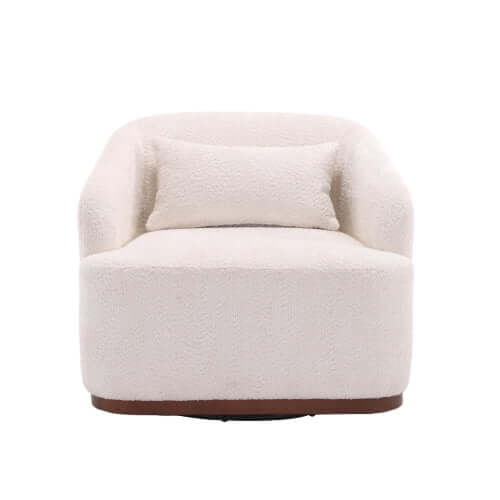 MCM Chenille Fabric Swivel Barrel Accent Chair (3 Colors)