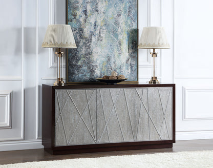 Geranio Silver Metal Cabinet