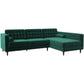Sofá seccional chaise moderno de mediados de siglo 'Brooke'