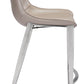 Magnus Counter Stool (Set of 2) in Brown & Silver