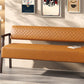 Belden Diamond-Quilted Faux Leather Bench
