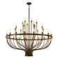 Daxton Black Iron 33-Light Chandelier 47 inch