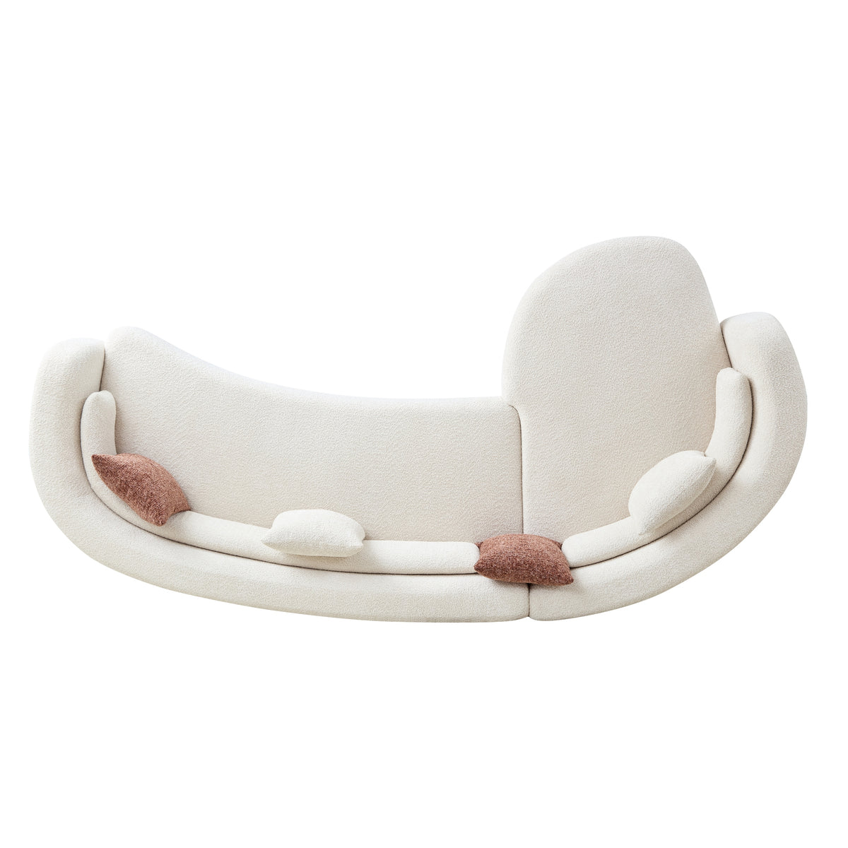 Odile Curved Boucle Sectional