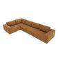 Modern Modular Low Profile Corner Sofa Sectional 116'