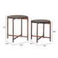 Gema Bronze Coffee Table Set (2-Piece)