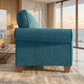 Augusta Sofa – Made in USA, Custom Fabric Options, 83" Classic Design - Velvet Antique Peacock - Velvet (4)