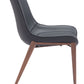 Magnus Dining Chair (Set of 2) in Black & Walnut