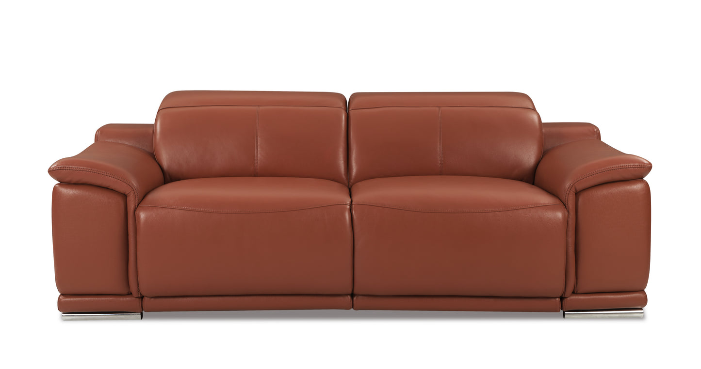 Fenn Camel Leather Recliner – 42.5"W Recliner