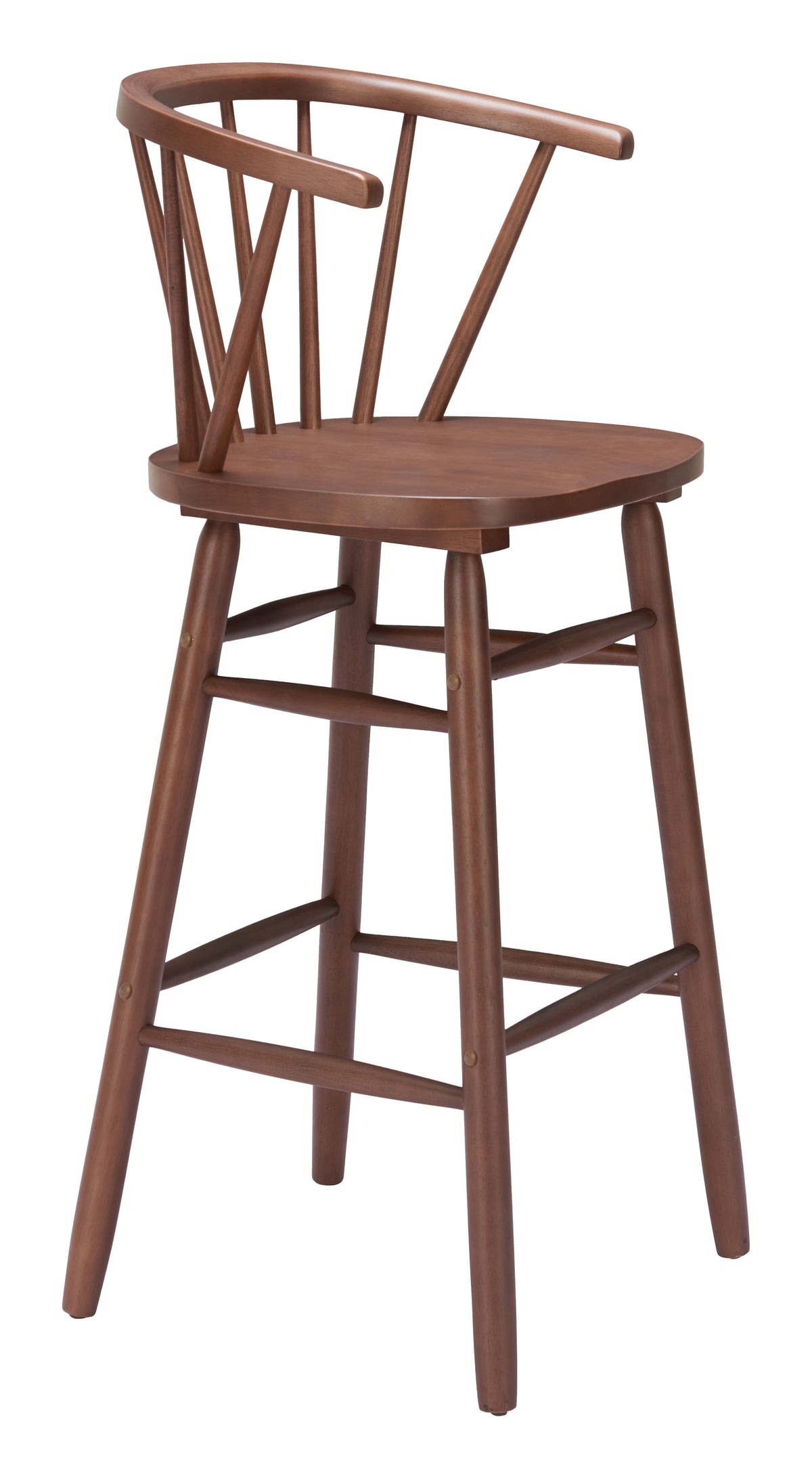 Stenger Barstool (Set of 2) in Walnut