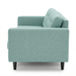 Talmadge Velvet Sofa – 92" Classic American Sofa - Leslie Robins Egg - Fabric (6)