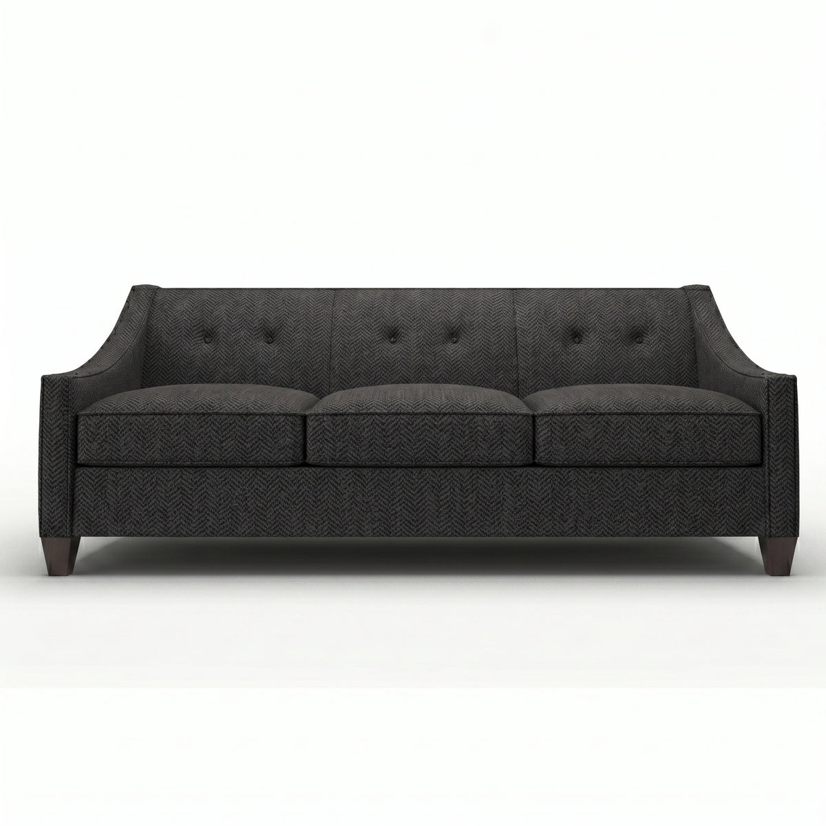 Berlin Classic Sofa – 87" American-Made 3-Seat Sofa - Catalina Charcoal - Fabric (5)