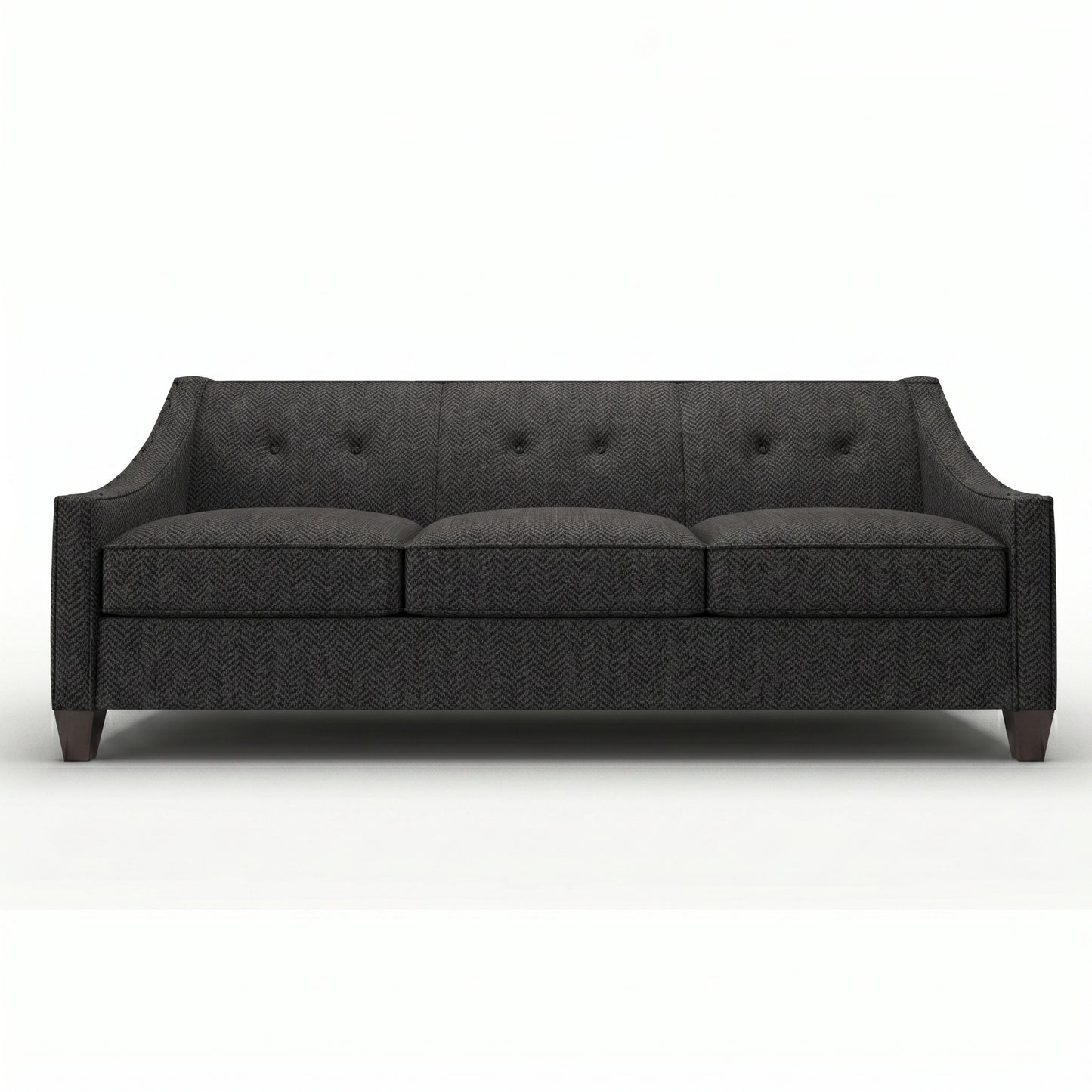 Berlin Classic Sofa – 87" American-Made 3-Seat Sofa - Catalina Charcoal - Fabric (5)
