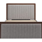 Somune Gray & Walnut Queen Bed