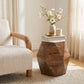 Bisel White & Walnut Side Table