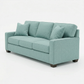 Clifford 2-Arm Sofa – Handcrafted in the USA, Custom Fabric Options - Leslie Robins Egg - Fabric (2)