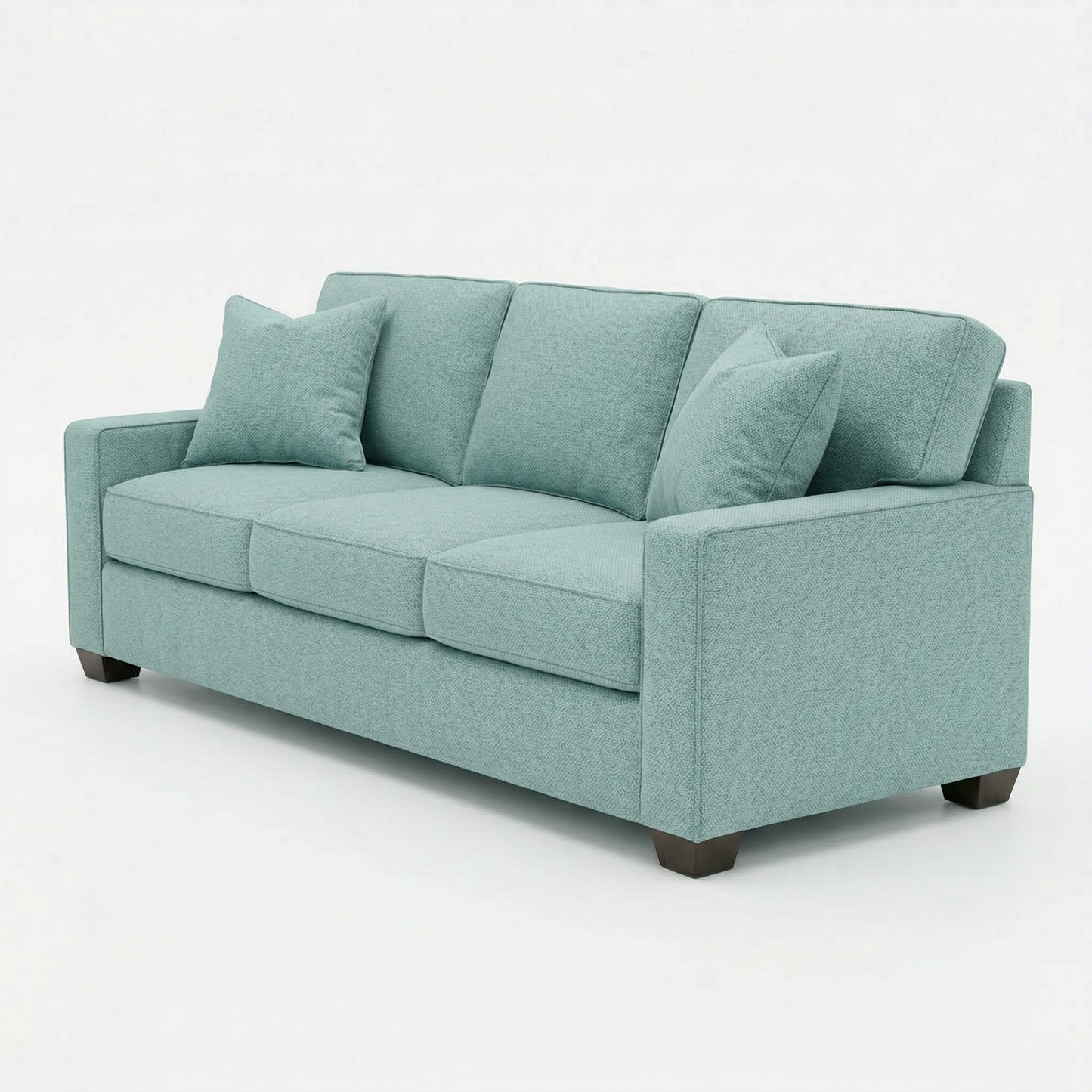 Clifford 2-Arm Sofa – Handcrafted in the USA, Custom Fabric Options - Leslie Robins Egg - Fabric (2)
