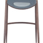 Desi Barstool (Set of 2) in Azure Gray & Walnut