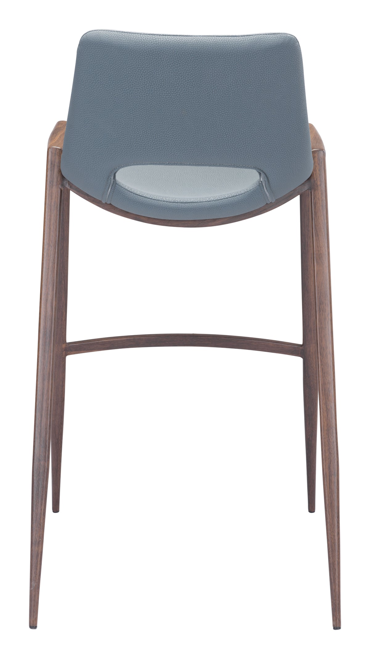 Desi Barstool (Set of 2) in Azure Gray & Walnut