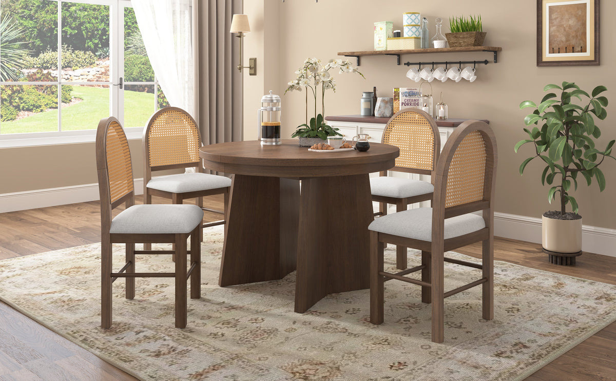 Wolfe Walnut & Beige