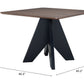 Lisse Espresso Square Dining Table