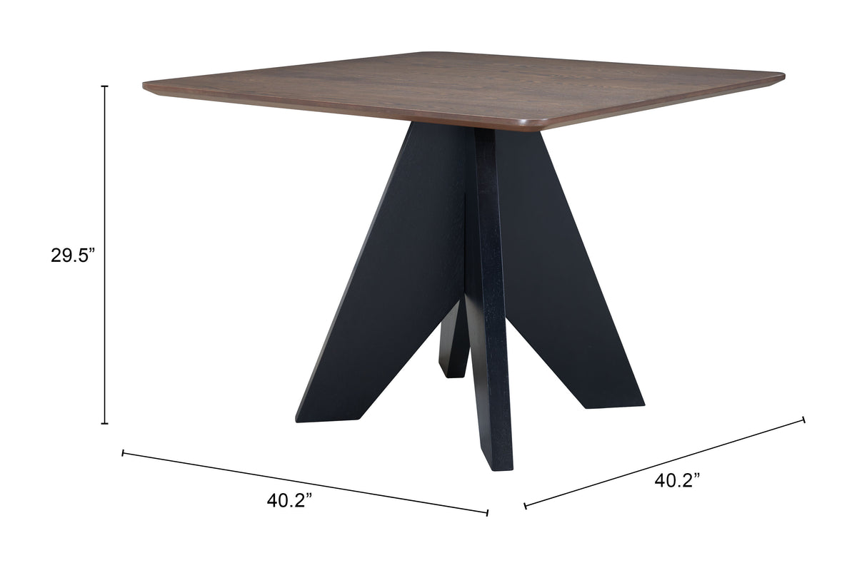 Lisse Espresso Square Dining Table