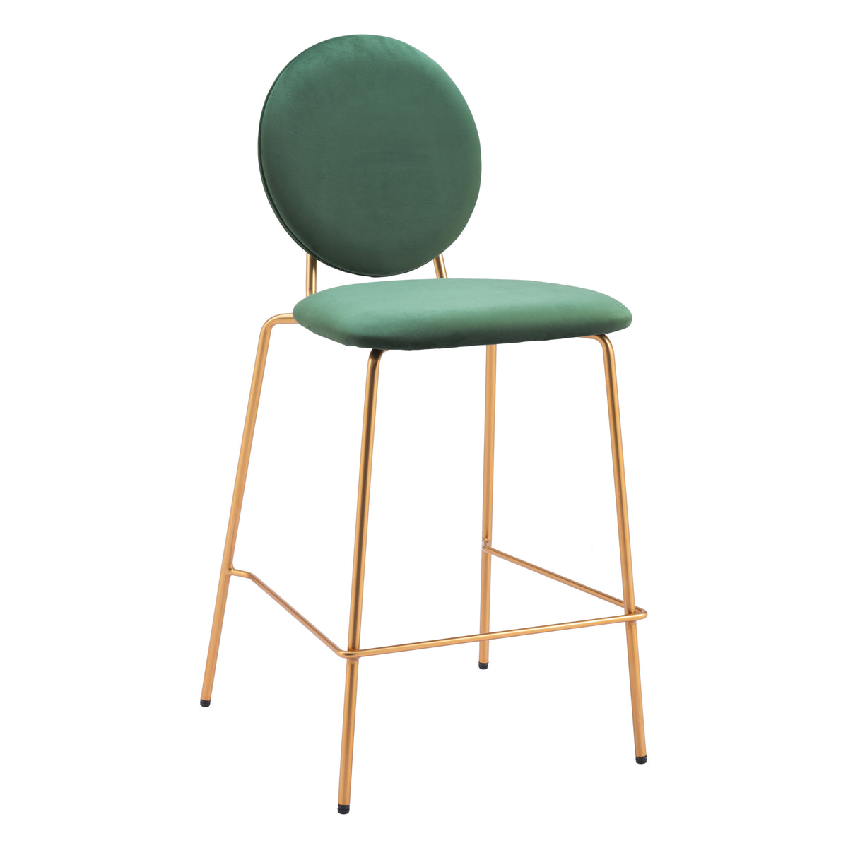 Odessa Green & Gold Counter Stool (Set of 2)