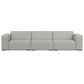 Modern Minimalist Gray Sofa – Boxy Contemporary Couch for Living Rooms (2 Sizes)