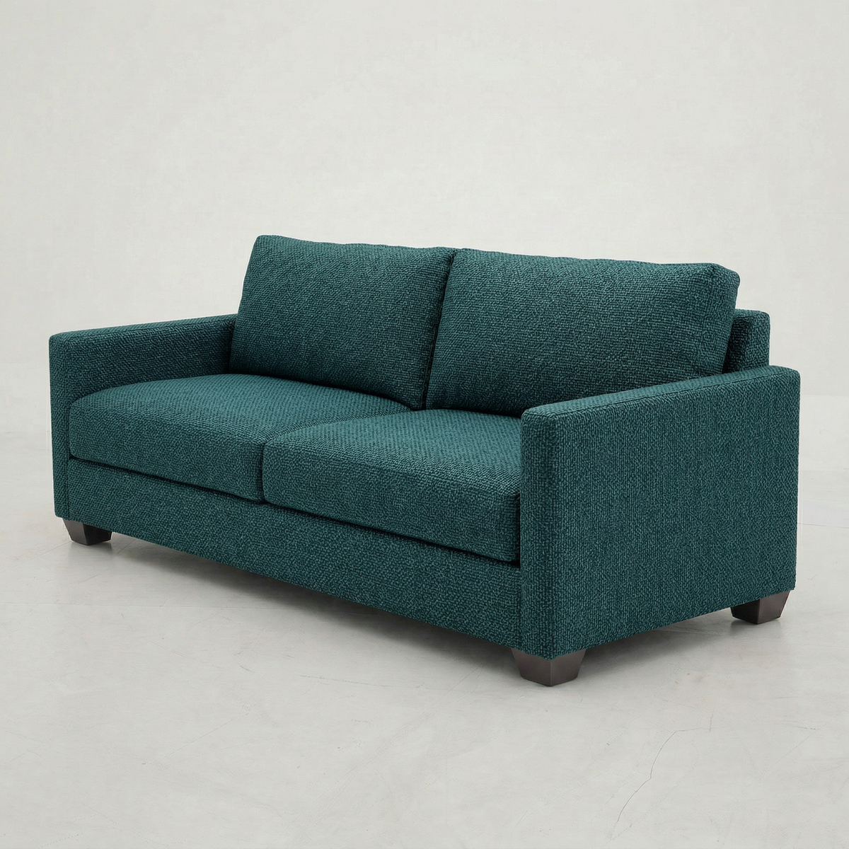 Damon American-Made Sofa – 92" Custom-Fabric Sofa - Velvet Antique Peacock - Velvet (8)