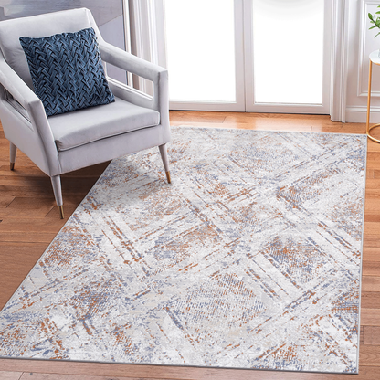 Yara Beige Polyester Area Rug