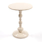 Delwyn End Table in Cream White, Single