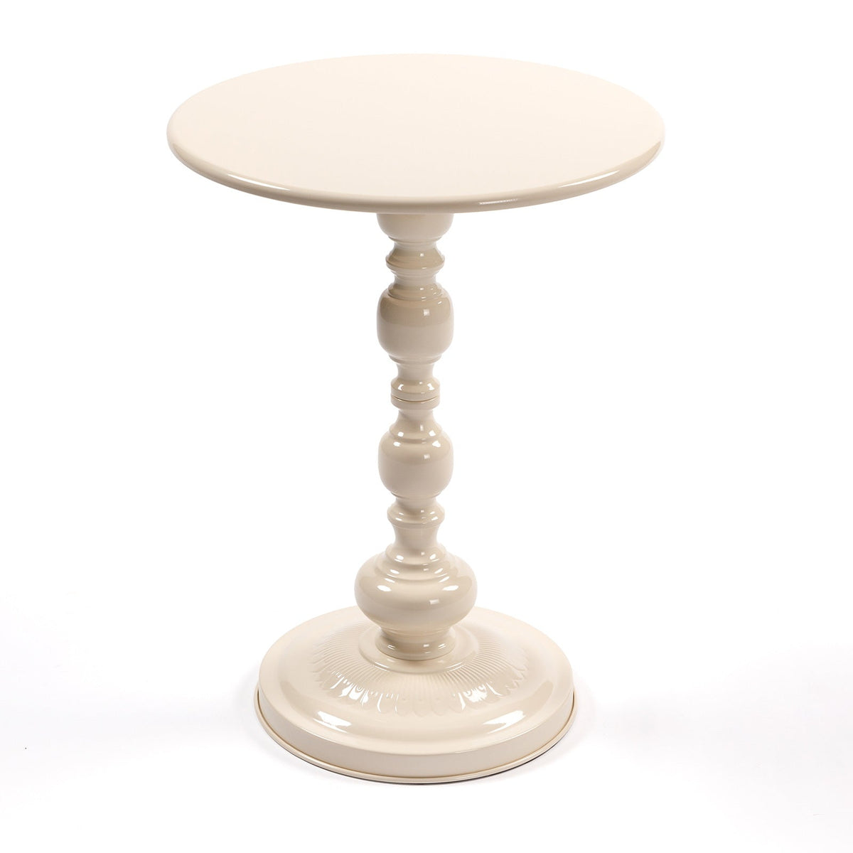 Delwyn End Table in Cream White, Single